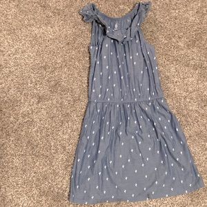 Wonder Nation Cotton Ruffle Neck Shoulder Dress